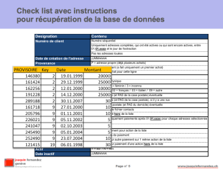 Segmentation - Check list