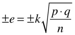 Formule pour calculer marge erreur echantillon